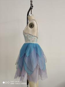 China Children Ballet Dancewear Blue And White Color Stock Supply Type wholesale