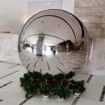 H250cm SS304 SS316 Outdoor Metal Sculpture Hollow Sphere