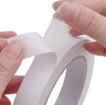 Viscosity Cotton Paper Double Sided Tape / Box Sealing Paper Tear By Hand