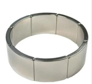 China High Power Generator Neodymium Magnet Ni Cu Ni Coating Arc NdFeB Magnet wholesale