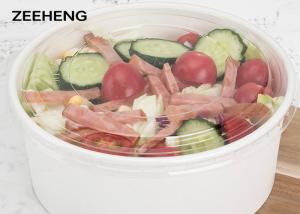 China 32oz 1000ml Microwavable White Paper Soup Or Ice Cream Bowl Waterproof wholesale