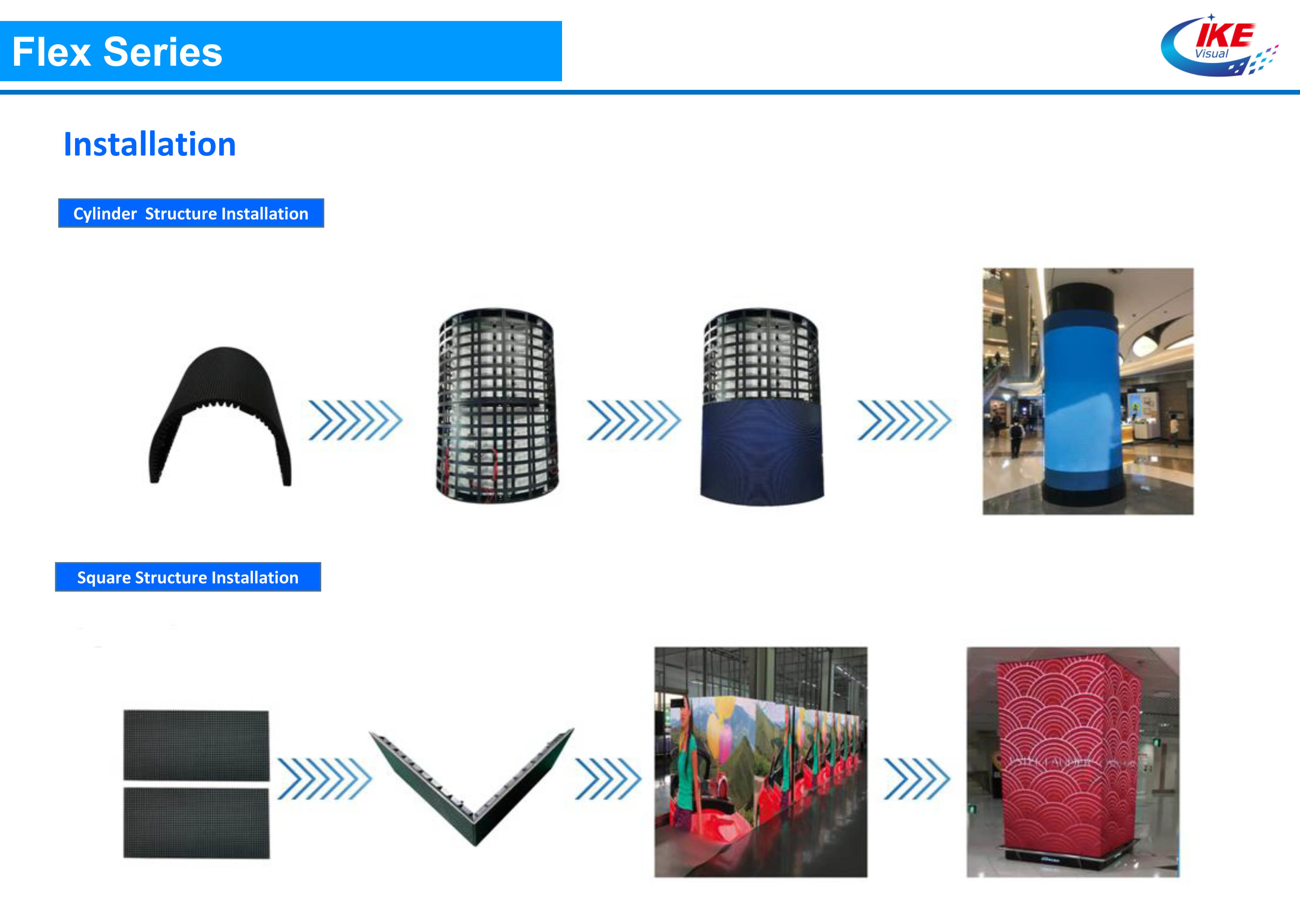 Bending P2.5 Indoor LED Display IP42 Soft Rubber 1000 Nits Customized