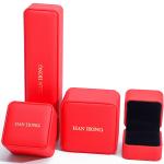 Custom Luxury Velvet Jewelry Packaging Box for Necklace and Bracelet Storage