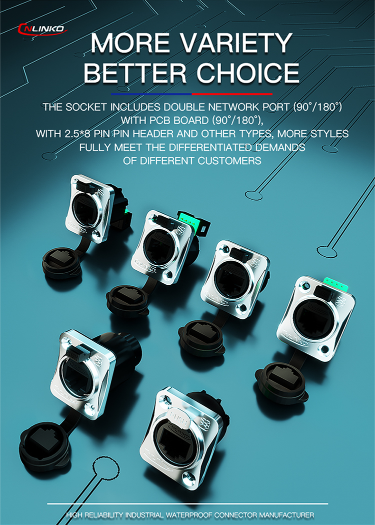 Waterproof Ip67 Cat6 Modular Plug RJ45 Plug Cat6 Utp RJ45 Plug for Led Rental Display Connector