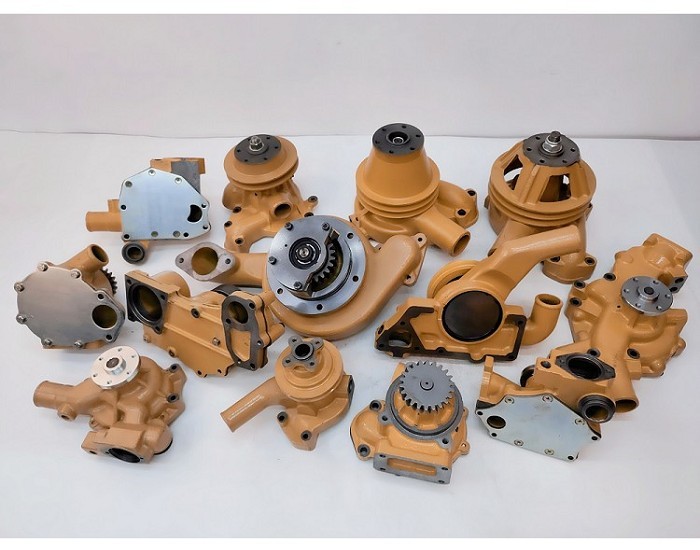 S6D140 water pump with plate 6211-61-1400 S6D140E-2B for komatsu