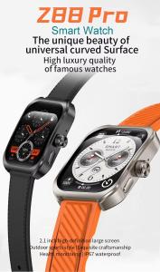 China 3D Curved Screen Gps Outdoor Watch RDFit NFC Smartwatch With Amoled Display Z88pro wholesale