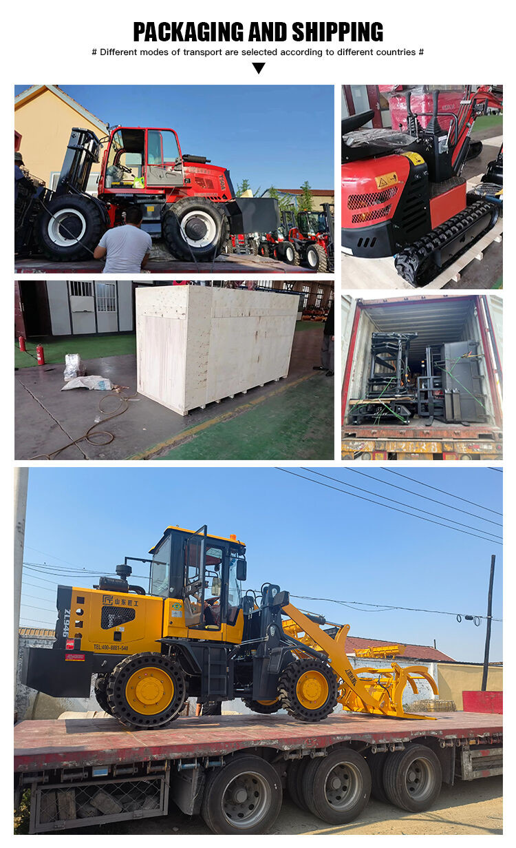 Four Wheel Excavator 535E Mini Skid Loader 350kg