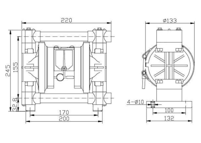 Polypropylene Pneumatic Diaphragm Pumps for diesel exhaust fluid transfer and dispense 7gpm