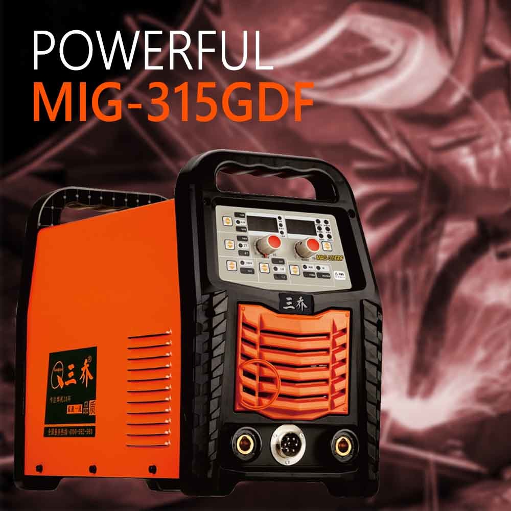 IGBT Inverter 315A Co2 MIG Welding Machine Double Pulse With 15KG Wire Spool