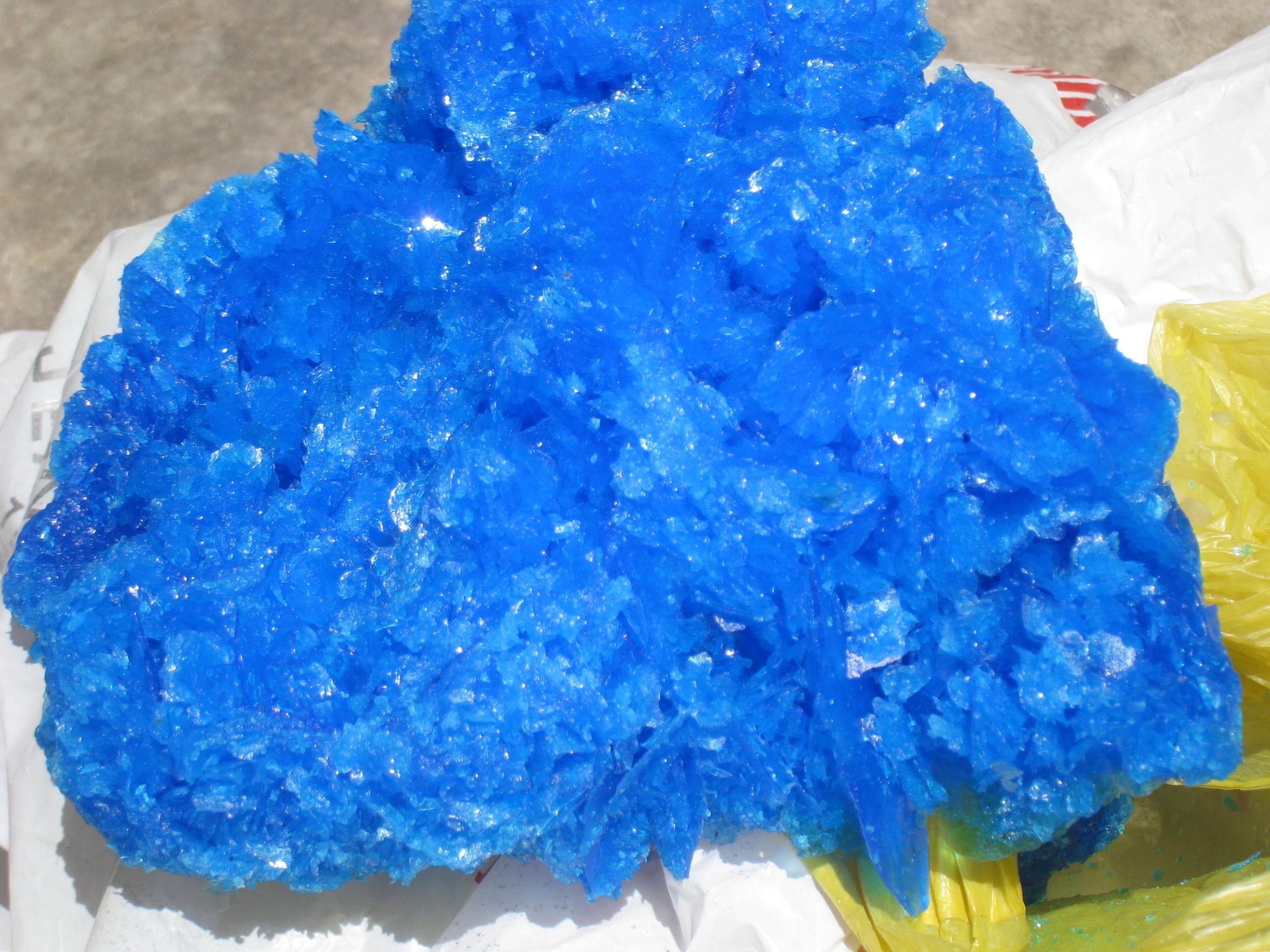 98 % Mining Chemicals Blue Crystals Copper Sulphate Pentahydrate CuSO4.5H2O