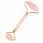 Curved Handle Double rose quartz Facial Jade Roller