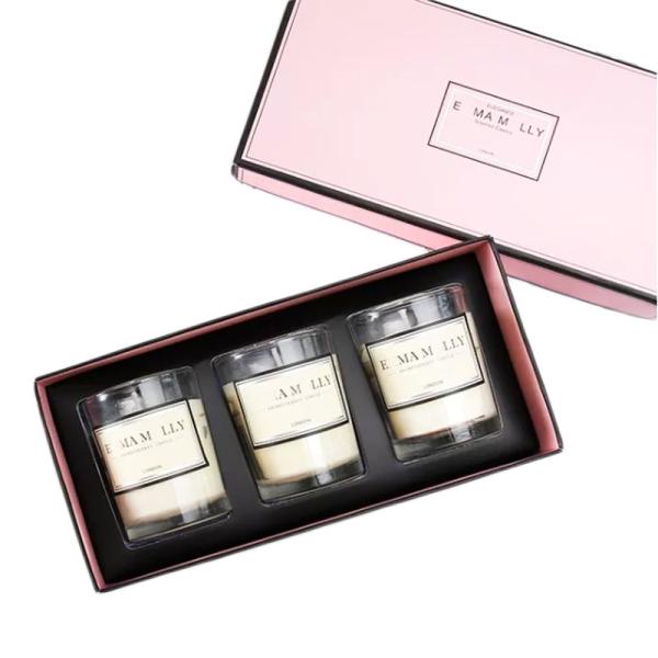 Quality Rigid Personalized Candle Box Paper Cardboard Gift Packaging With Lid for sale
