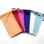 Customized Printed Drawstring Dust Bag Microfiber Soft Sunglasses Packaging