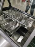 Commercial 18 Trays Air Cooling Ice Cream Display Freezer Italian Gelato Glass