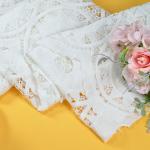 Lightweight Water Soluble Lace Fabric Garment Crochet Lace Trimmings