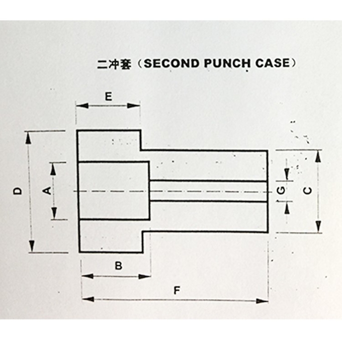 H13 SKD61 Second Punch Case Tungsten Carbide Punch And Die
