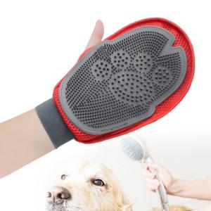 China Custom Deshedding Glove Efficient Pet Grooming Glove Pet Cleaning Supplies wholesale