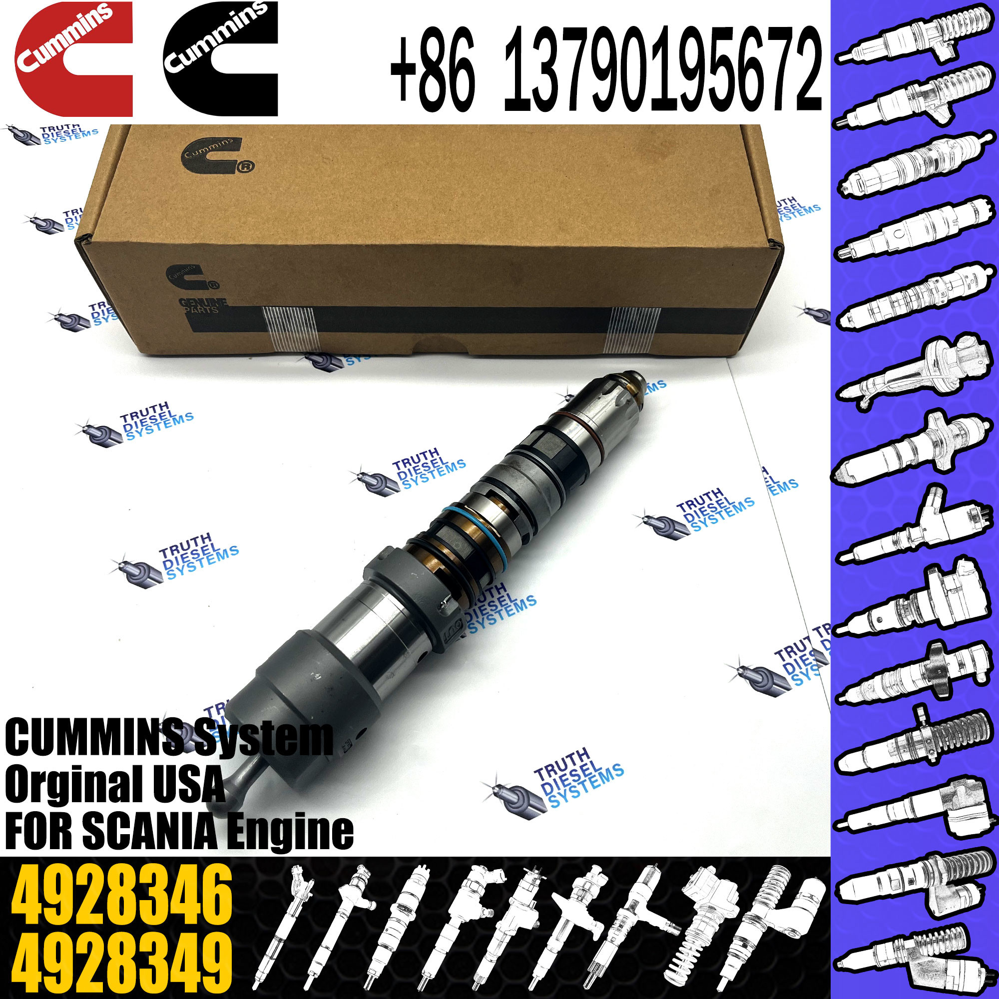 Diesel Engine Part Excavator Fuel Injector 4326781 4088426 4088428 4326780 4928346