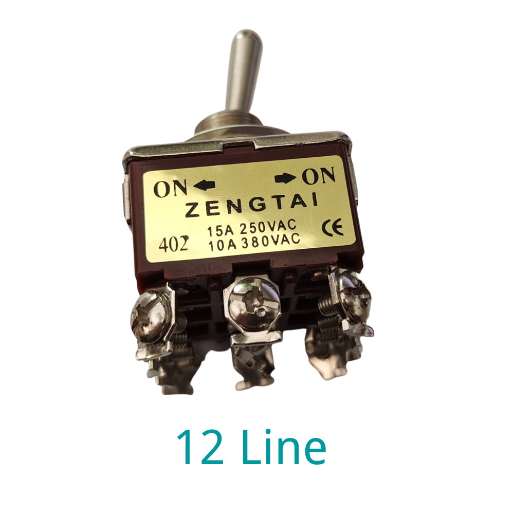 Excavator Standby Switch For ERPILLAR E320B E320C 15A 250VAC 10A 380VAC 12 Pin Line ON -ON Excavator Accessories