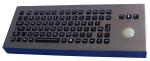 Arabic desktop ruggedized keyboard with transparent trackball , industrial