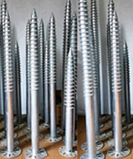 Solar Ground Mounted 45KN 6000mm No Dig Ground Screw Anchor For Shed