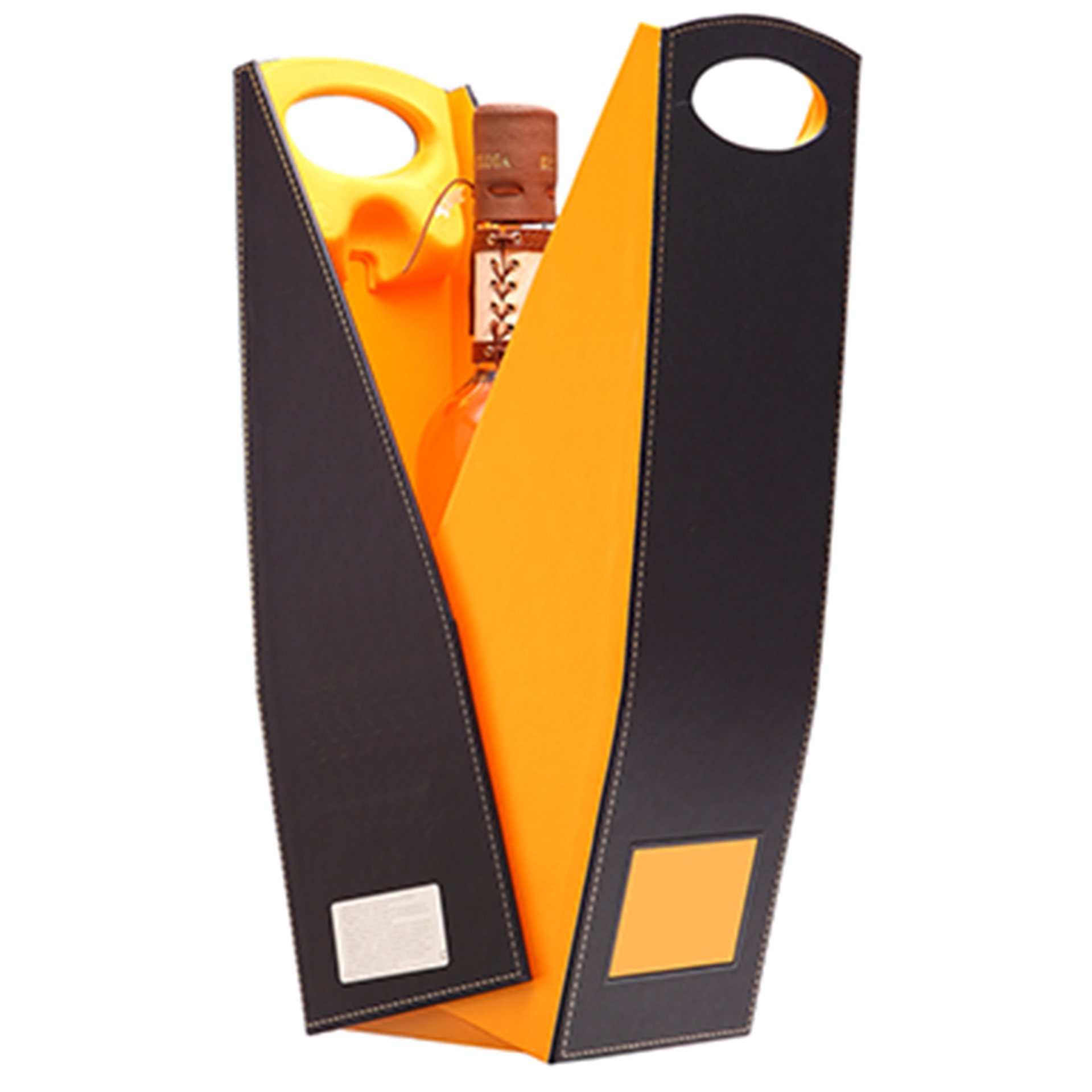 Luxury Collapsible Wine Packaging Box With Magnetic Closure UV Coating