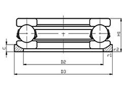 China Thrust ball bearings with Spherical Outer Ring 53205 wholesale
