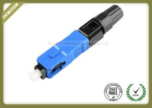 China Professional Fiber Optic Accessories SC UPC SM MM Fiber Fast Connector 52~55mm Length wholesale