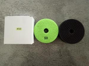 China 4 Inch Resin Bond Wet Diamond Polishing Pads For Stone High Effective wholesale