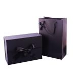Custom Luxury Cosmetic Box Black White Boutique Cosmetic Package Gift Box