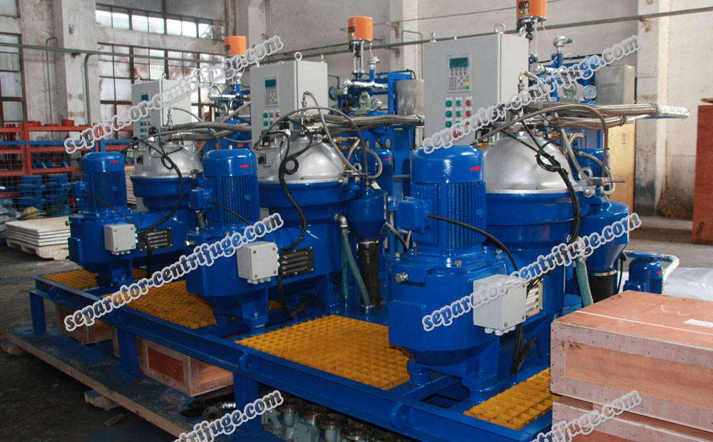 6000 LPH Self Cleaning Disc Stack Centrifuges of Diesel Oil Separator Unit