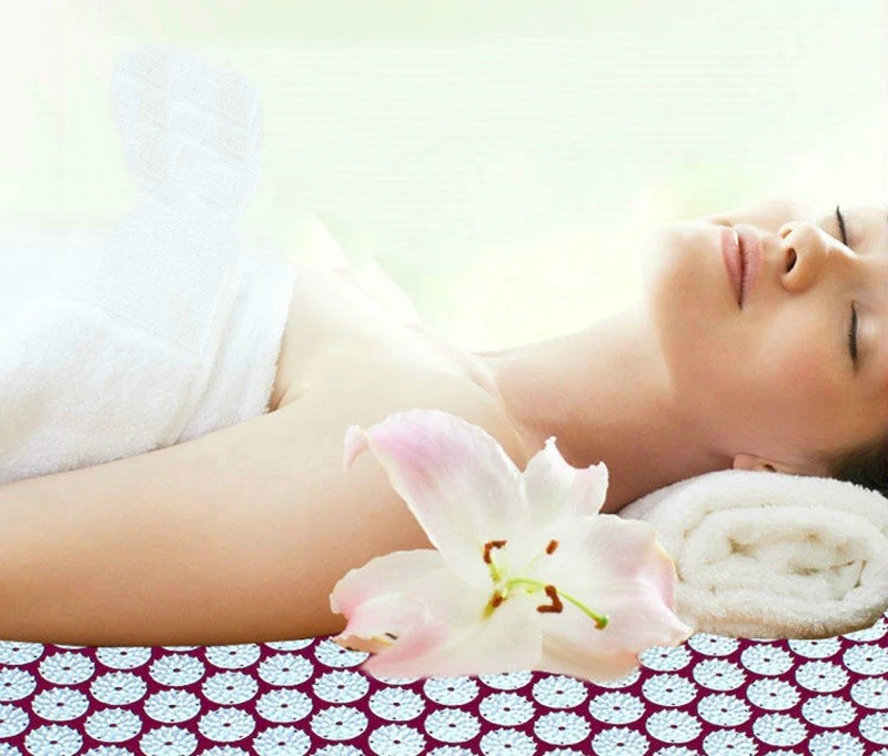 Lotus Acupressure Massage Mat Anti Stress Needle Massager With Pillow