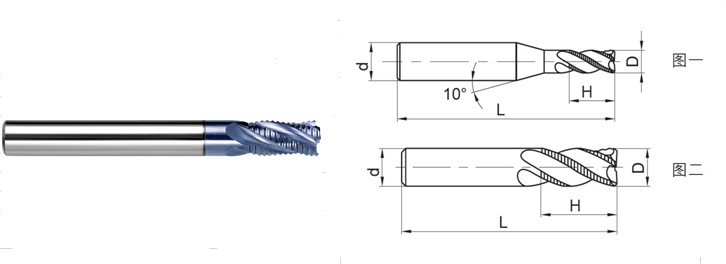 1- 4 Flute Carbide End Mill , HRC 60/65/68 Milling Cutters End Mill For Stainless Steel