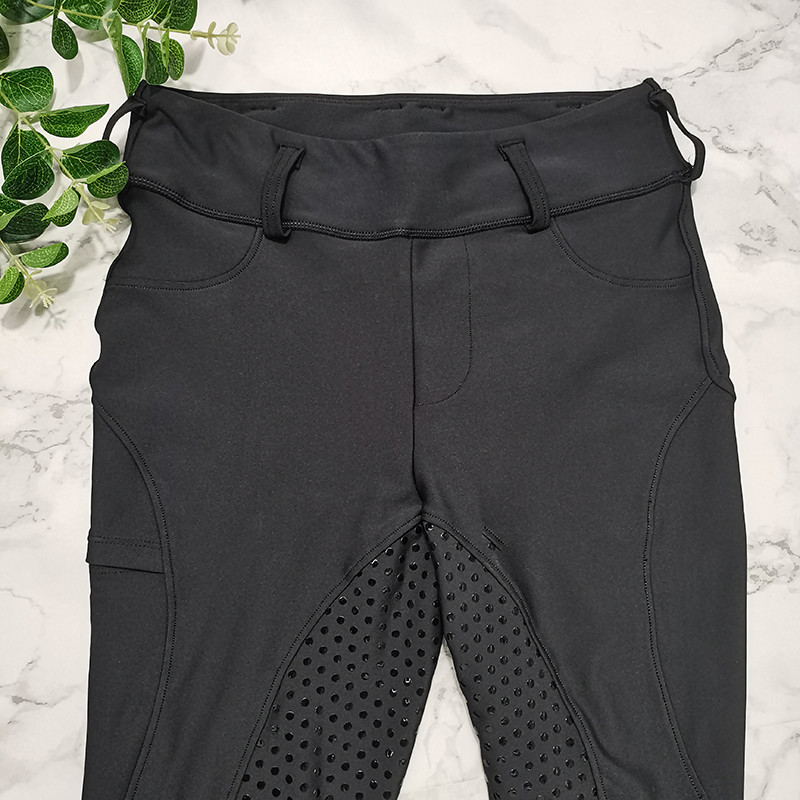 Full Seat Silicone Horse Riding Pants / Equestrian Leggings With Phone Pocket
