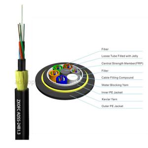 China Double Jacket Self Supporting Fiber Optic Cable , Outdoor Dielectric Fiber Cable wholesale