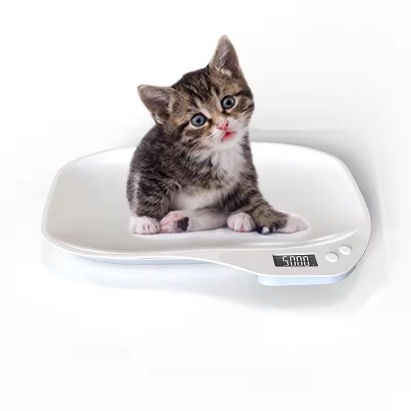 Livestock Scale Electronic Portable Precision Digital Pet Weight Scale for Puppy Rabbit Kitten Weight Loss 33lb/15kg 1g