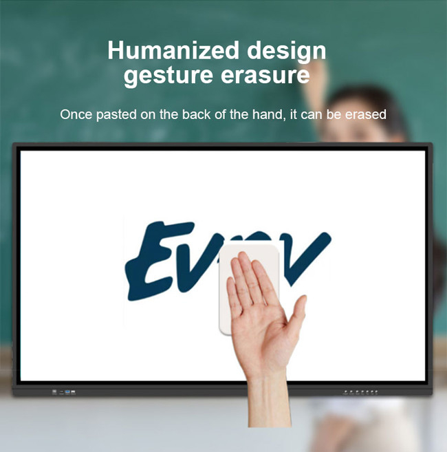 55in Wifi Connected Digital Black Board For Teaching Built In Speakers