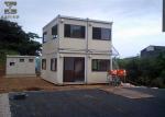 Glass Wool Double Container House Non - Combustible With Platform and Stairs