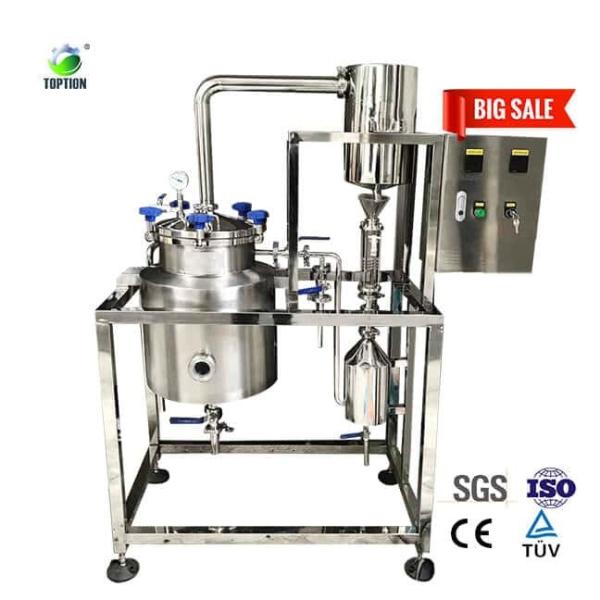 50L 100L Essential Oil Extraction Machine Aromatherapy Steam Distillation