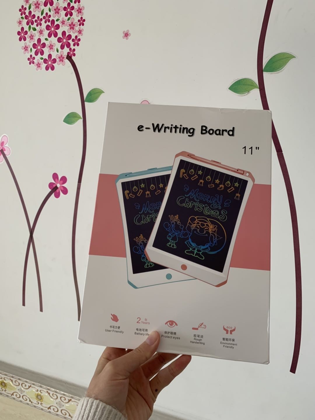 11'' Inch Blue Pink LCD Handwriting Pad E-writing Board Digital Drawing Table Electronic Tablet Board ultra-thin Board