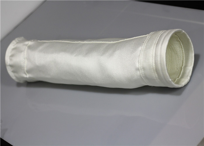 Non Elongation Dust Filter Bag , Cloth Filter Bags High Efficiency Heat Treatment