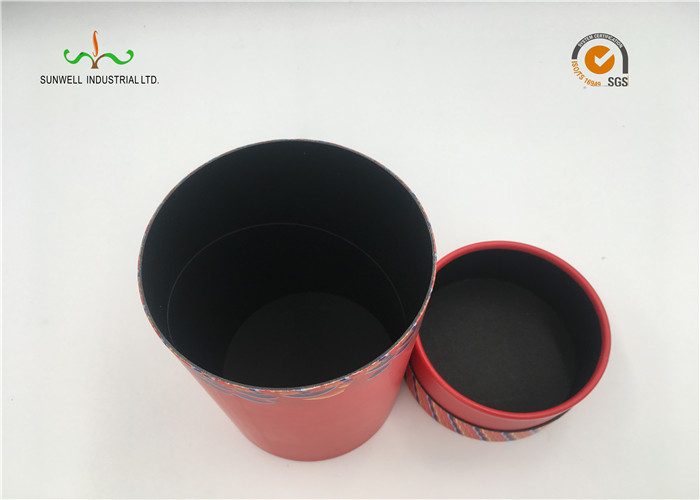 Recycled Offset Printing Cardboard Cylinder Tubes Handmade For Tea Packaging