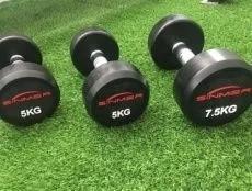China Round Head Cast Iron Dumbbells Olympic Barbell Set 25kg 50kg wholesale