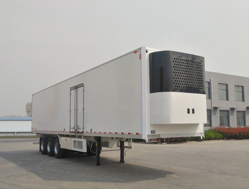 Aotong 30-40 Ton Fresh Fruit Vegetable Refrigerator Van Semi Trailer for and Transport