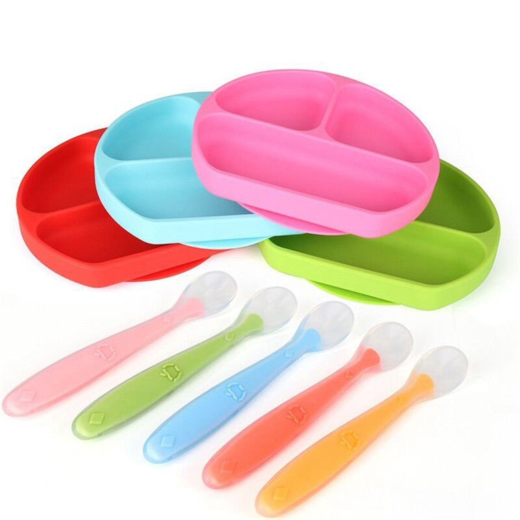Foldable Plates And Bowl Silicone Baby Products No Harm To Human Body