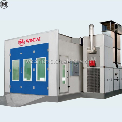 Orange Diesel Spray Paint Booth for Vehicle Painting in Orange Color and Efficiency