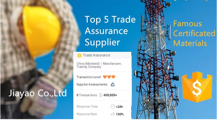 Mobile Wifi Network 4G 5G Gsm Radio Signal 4 Leg Angle Steel Telecom Tower Telecommunication