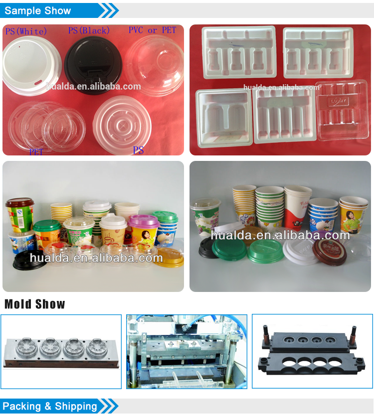 plastic lid thermoforming coffee cup lid making machine