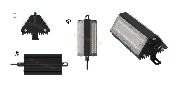 50 Watts 70ra 150lm/w IP66 Led Bulkhead Lights For Mining