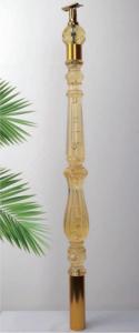 China Luxury Clear Crystal Acrylic Handrail Pillars Acrylic Staircase Railing wholesale